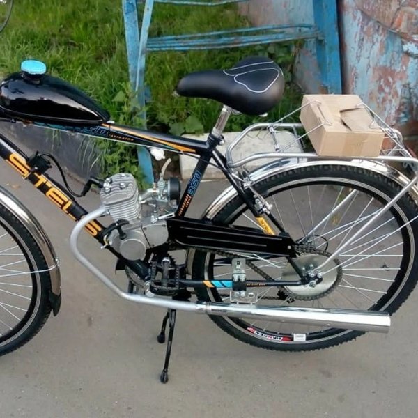 Велобайк с мотором Стелс
